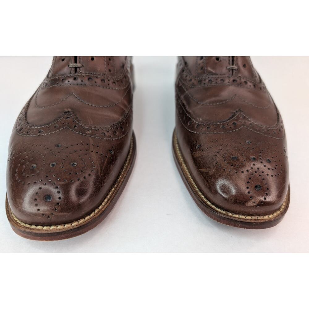 Clarks Craftmaster Oliver Brown Leather Brogue Oxfords 15775 Mens Shoes 7.5 - Picture 9 of 14